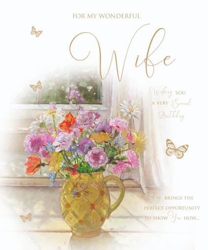 Picture of FOR MY WONDERFUL WIFE BIRTHDAY CARD